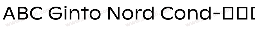 ABC Ginto Nord Cond字体转换